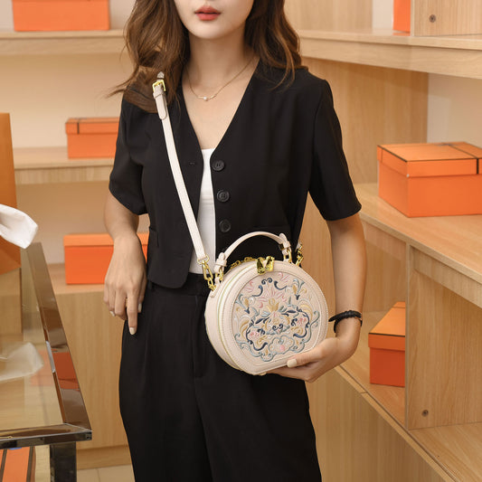 Niche Advanced Texture Embroidered Trendy Artistic Crossbody Bags