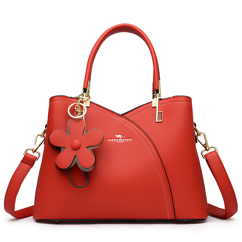 Women's Leather Stitching Portable Practical To Give Bags