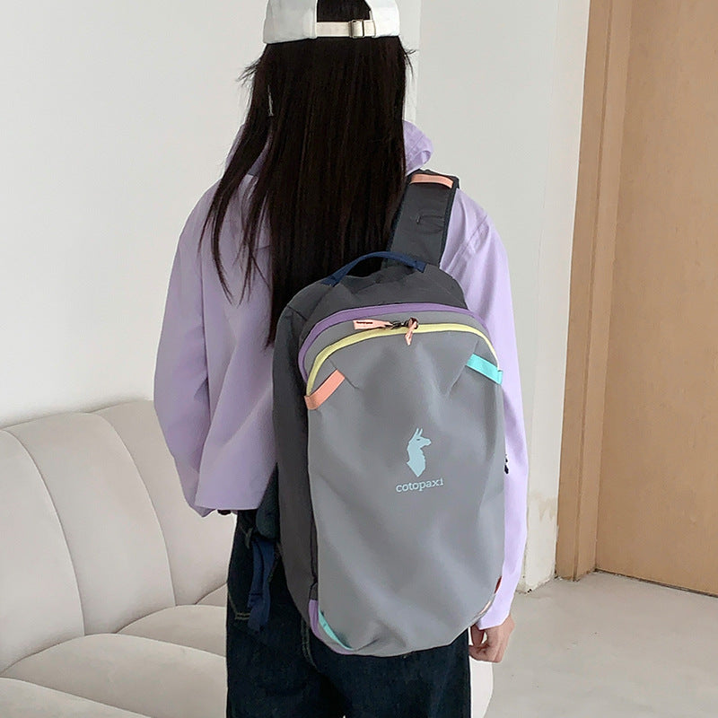 Glamorous Grapefruit Summer Alpaca Personalized Lightweight Backpacks