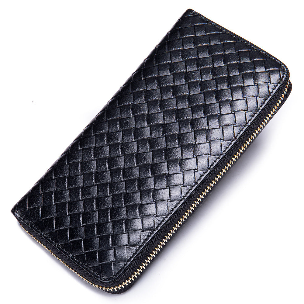 Women's & Men's & Leather Large Capacity Zipper Credit Men's Wallets