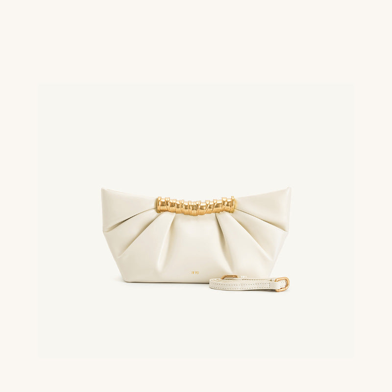 Unique Pleated Clutch Metal Fashionable High-grade Bags