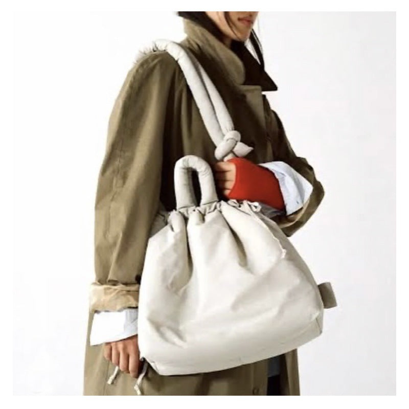 Down Cotton Padded Jacket Lightweight Large Shoulder Bags