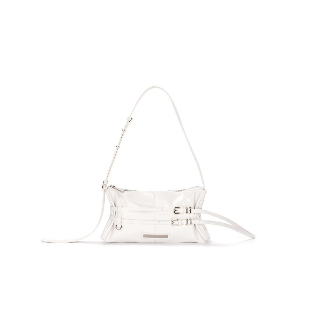 Women's Korean Style Solid Color Metal Letters Handbags