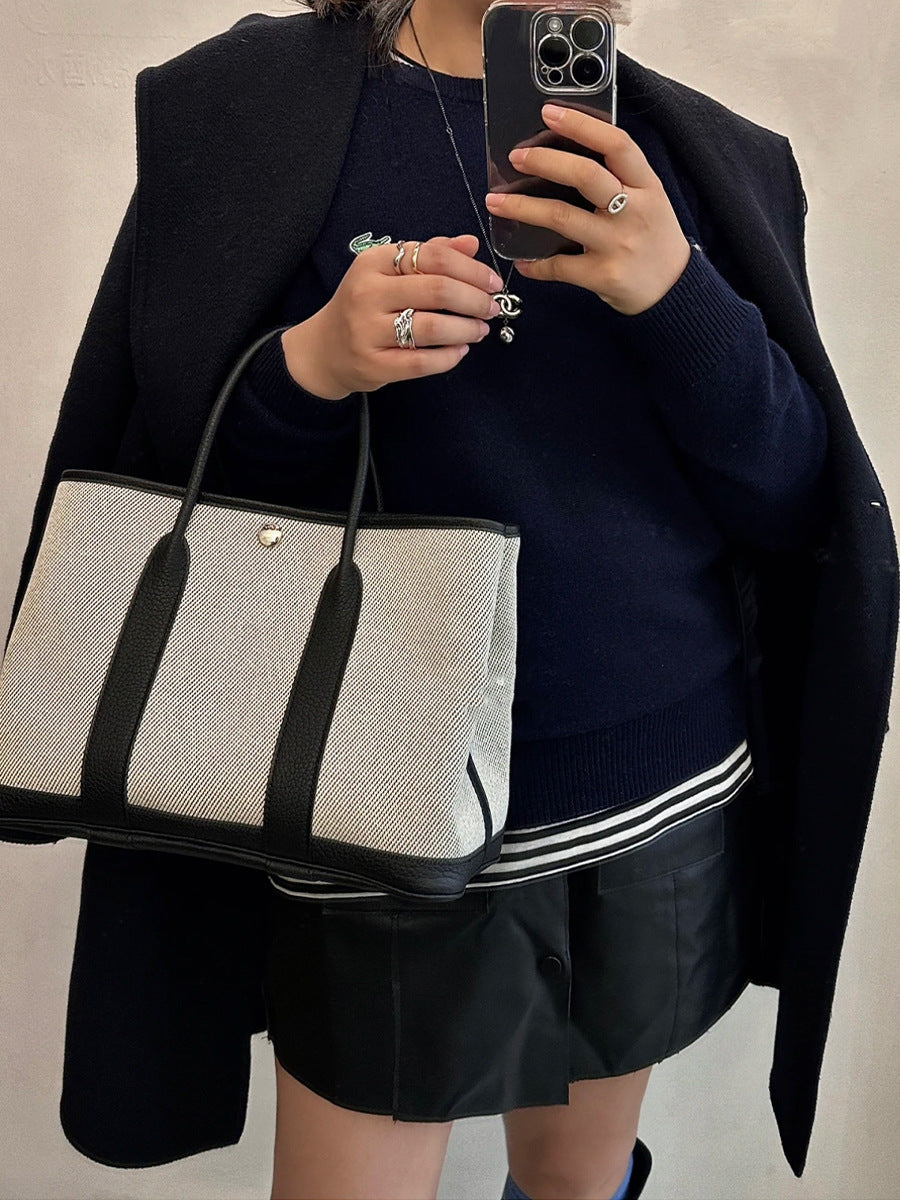 Women's High-grade Portable Canvas Large Capacity Tote Bags