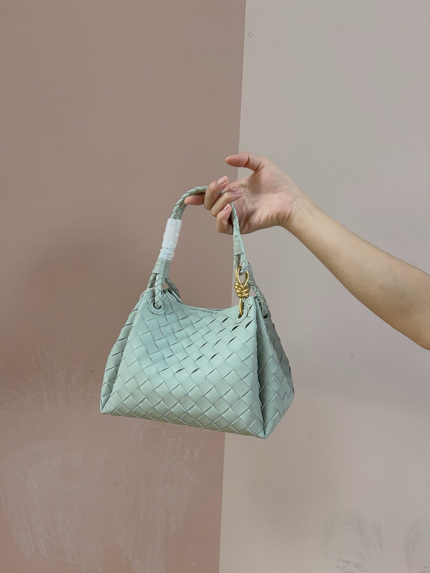 Women's Leather Weave Parachute High-grade Commuter Bags