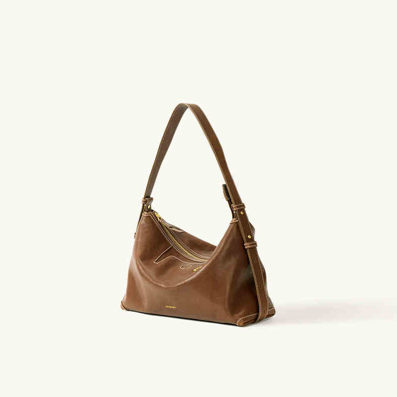 Women's Design Tracking Suede Dumpling Summer Genuine Leather Portable Armpit Bags