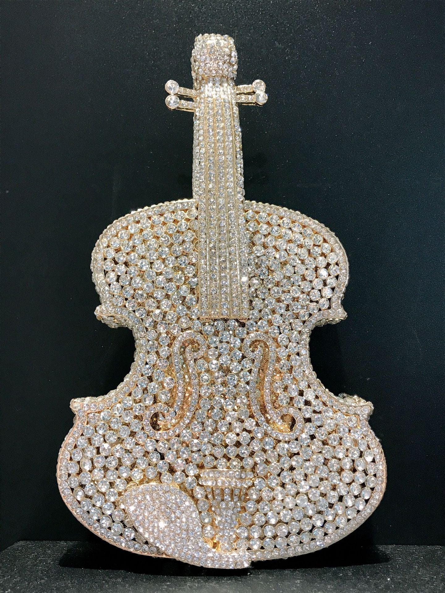 Selection Of Violin Diamond Banquet Rhinestone Evening Bags
