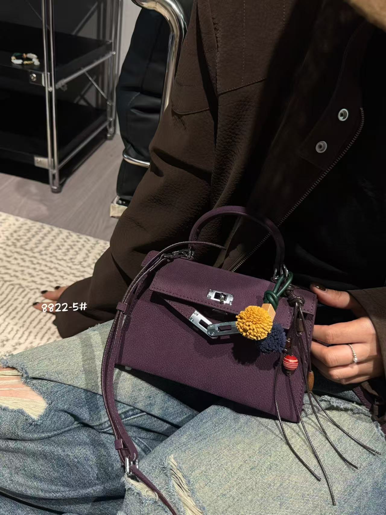 Women's Retro Genuine Leather Niche Portable Kelly Bags