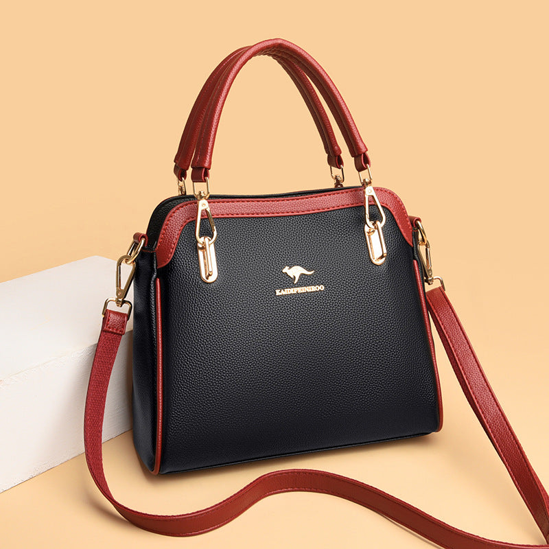 Women's New Comfortable Creative Contrast Color Handbags