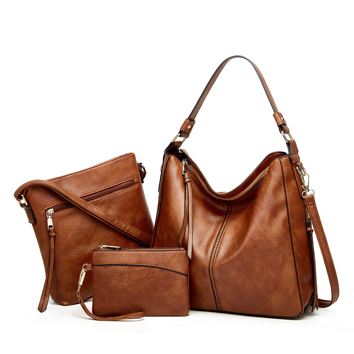 Women's Fashion Soft Leather Large Capacity Mother Shoulder Bags