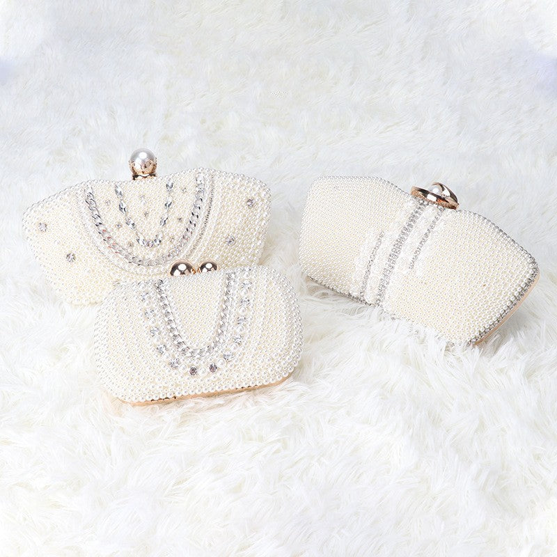 Women's Elegant Pearl Banquet Clutch More Than Styles Evening Bags