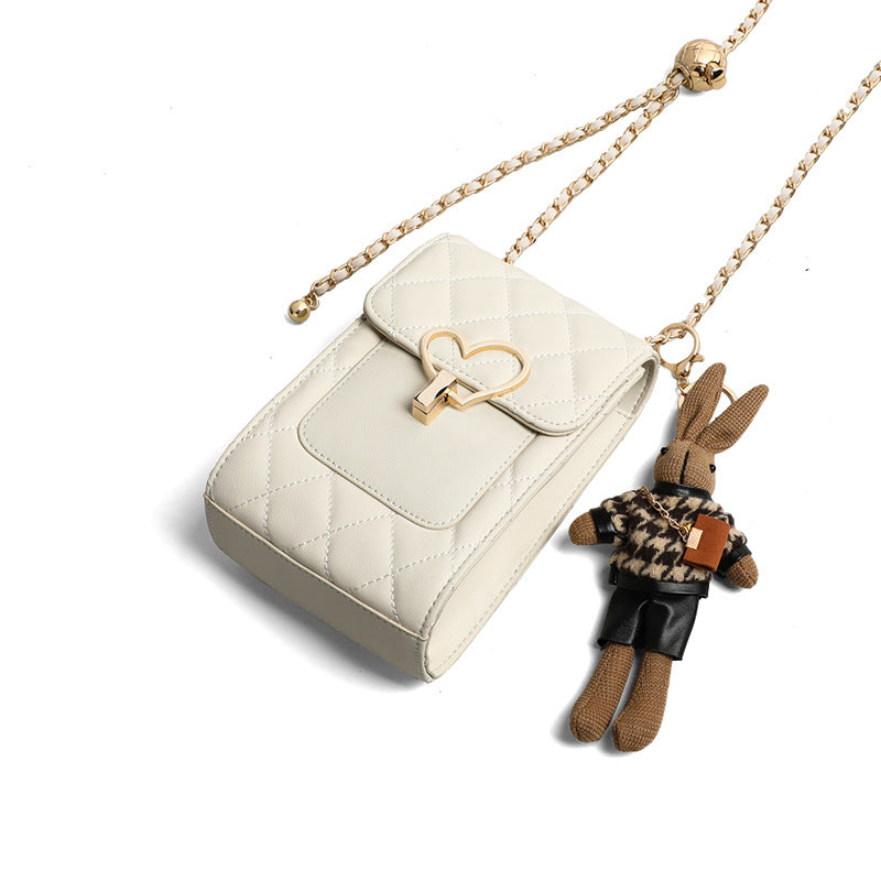 Women's Mobile Genuine Leather High-grade Mini Chain Crossbody Bags