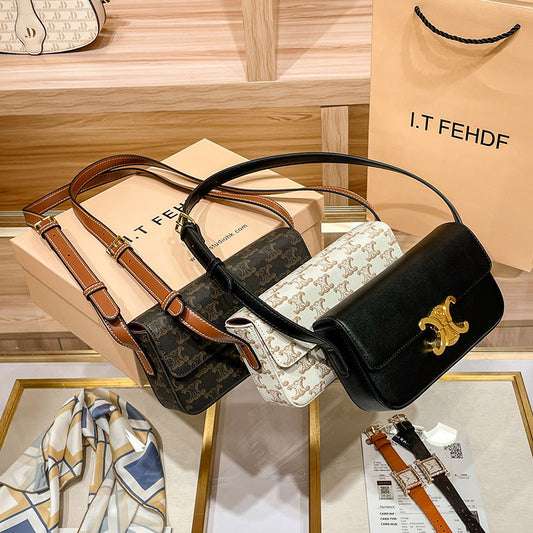 Underarm Fashionable High-grade Large Capacity Shell Handbags