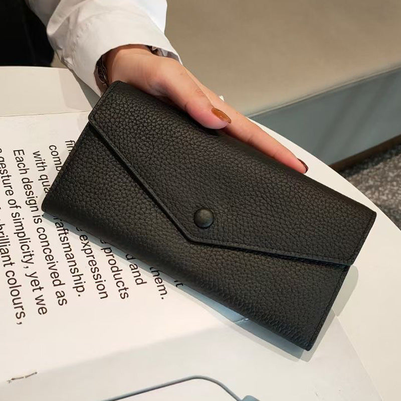 Women's Genuine Leather Short Cowhide First Layer Ladies Wallets