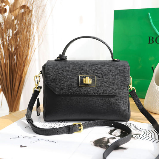 Women's Textured Soft Cowhide Leather Design Fashion Crossbody Bags