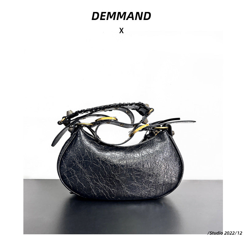 Women's Light Luxury Selenodont French Style Underarm Sweet Cool Hot Shoulder Bags