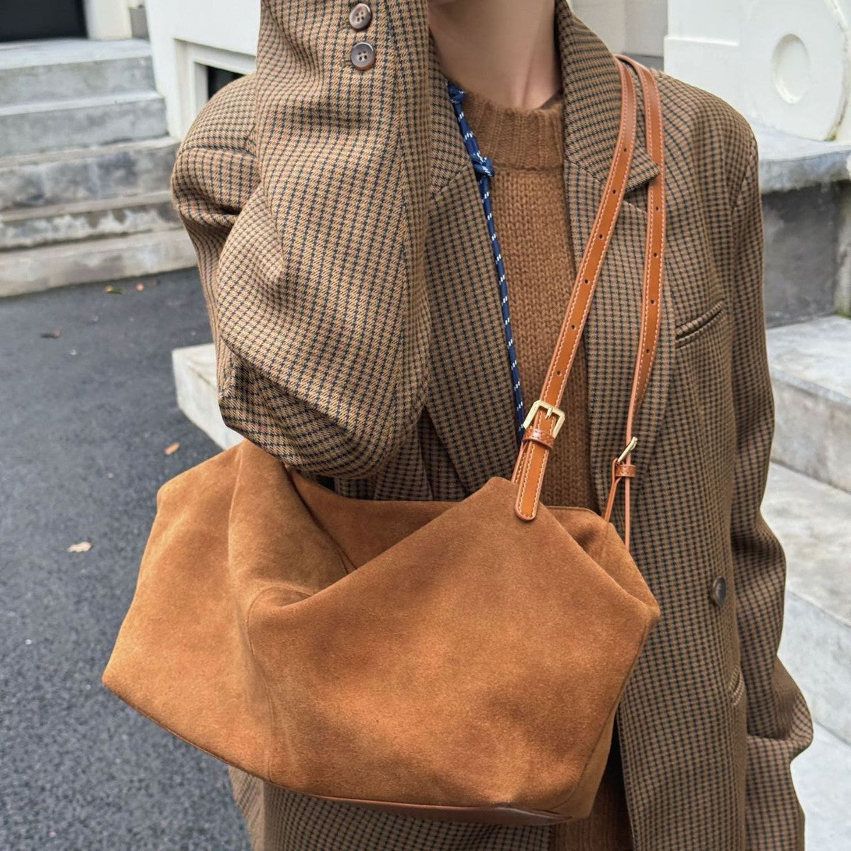 Design Matte Leather Large Capacity Lazy Relaxed Shoulder Bags