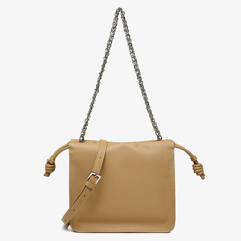 Women's High-grade Pleated Leather Cow Fashion Versatile Shoulder Bags