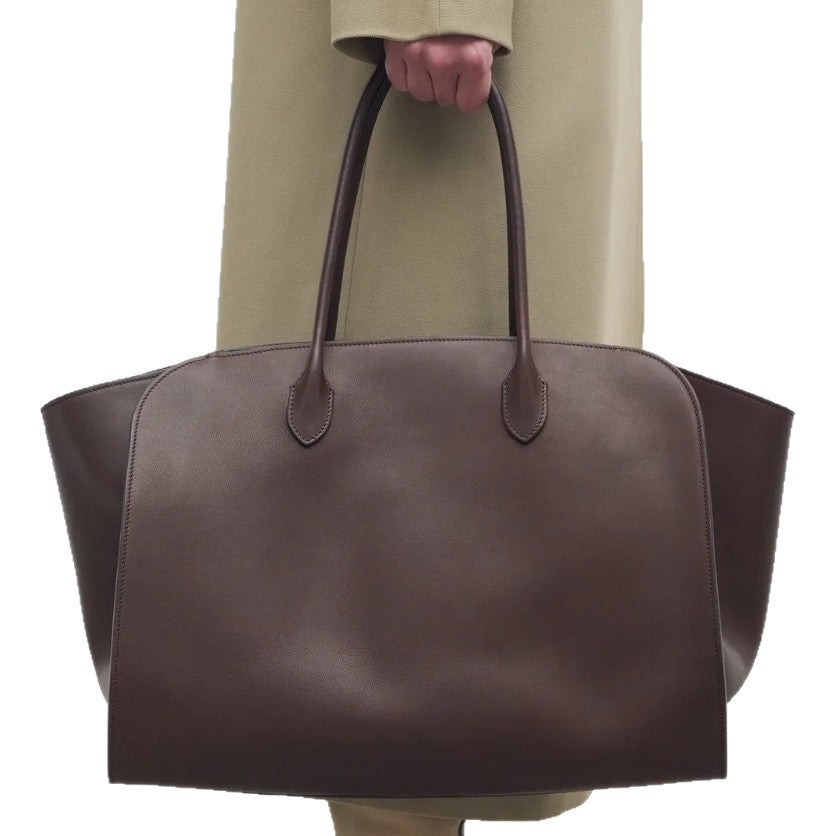 Unisex Fashion Litchi Grain Cowhide Large Shoulder Bags