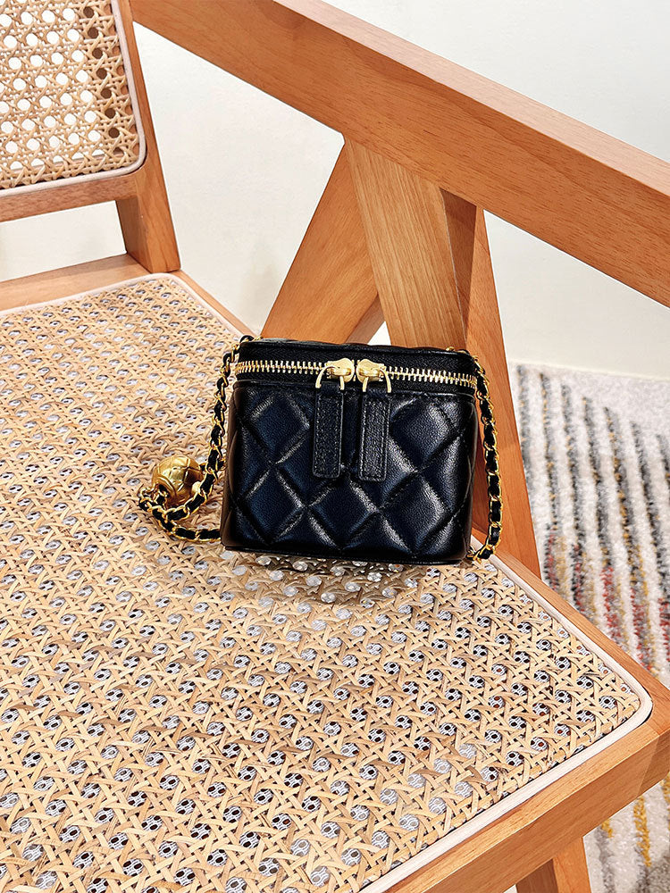 Classic Style Box Golden Ball Diamond Bags
