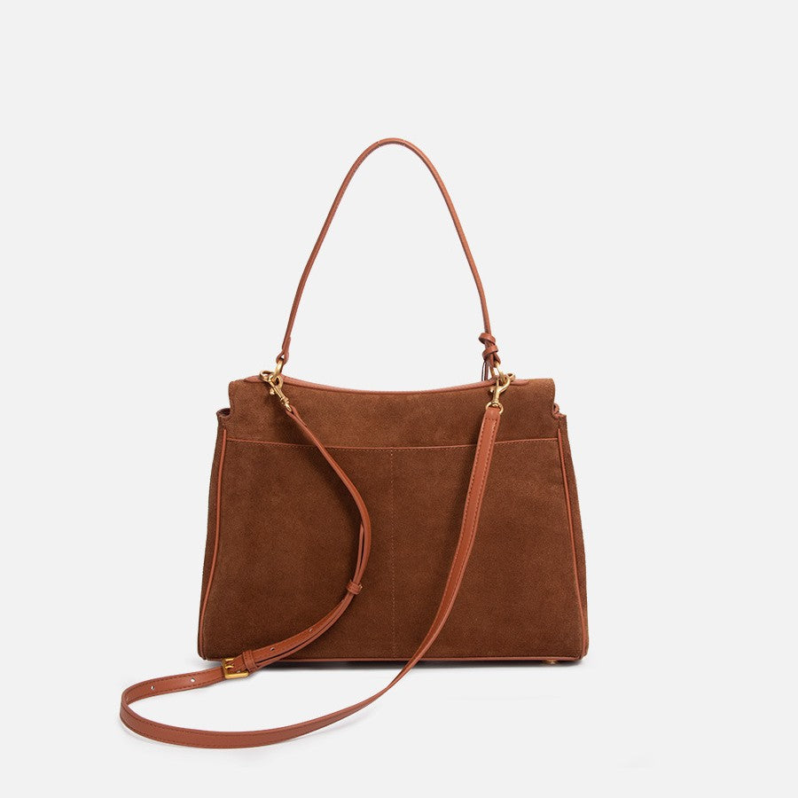 Women's Large Light Luxury High-grade Underarm Suede Shoulder Bags