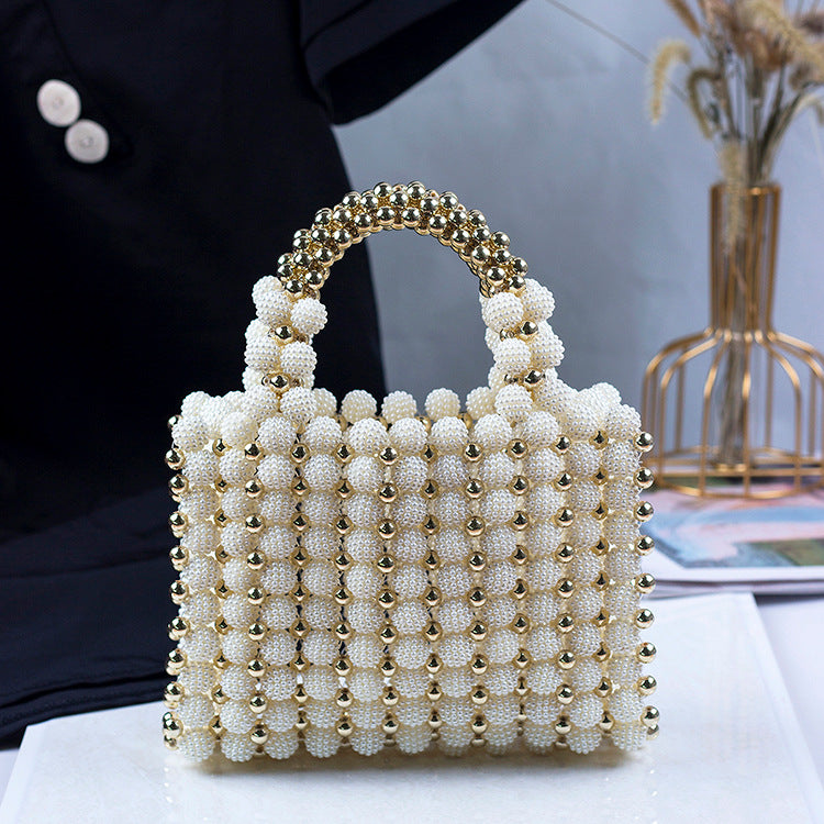 Waxberry Ball Colorful Pearl Candy Hand-woven Handbags