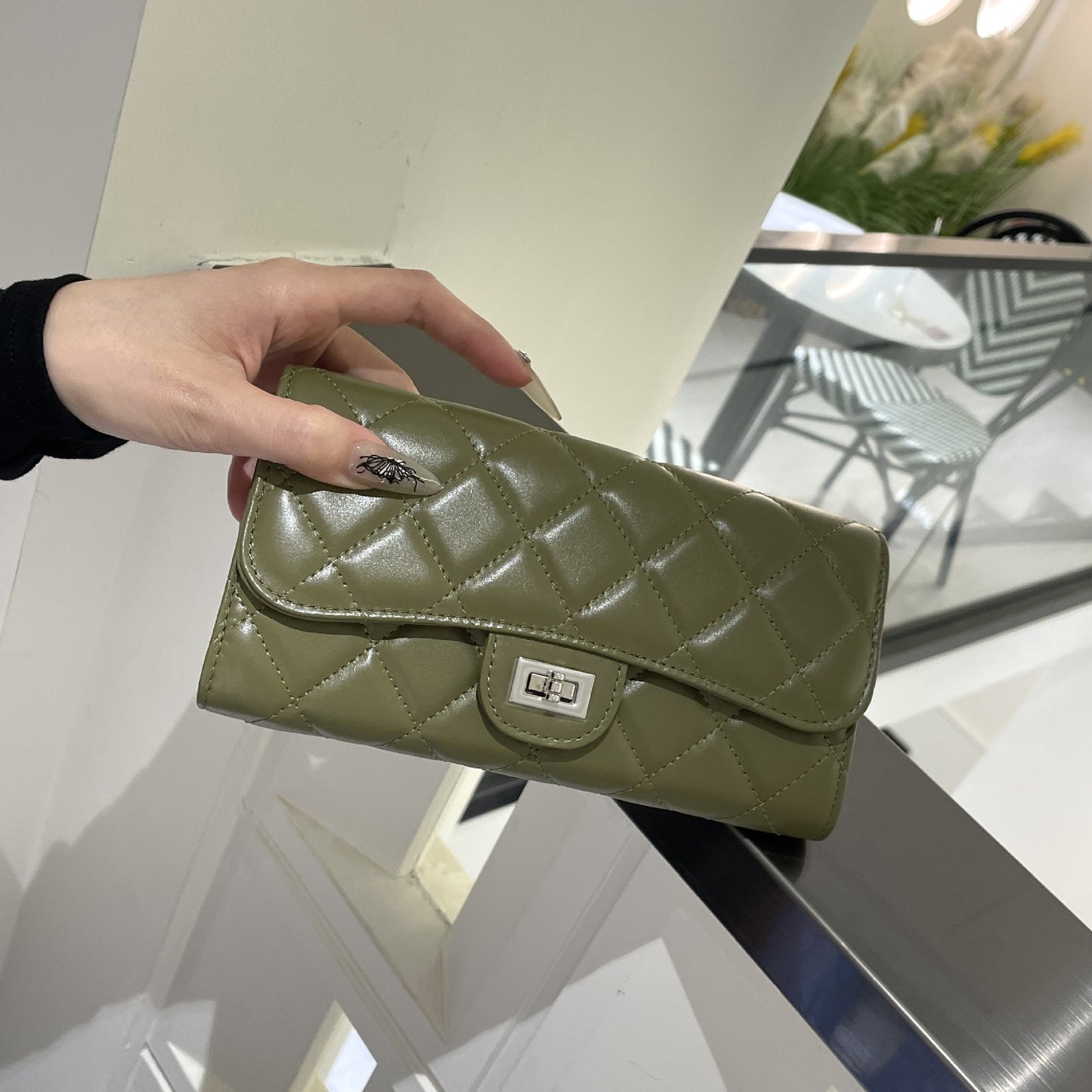 Style High-grade Calfskin Mini Rhombus Chain Crossbody Bags