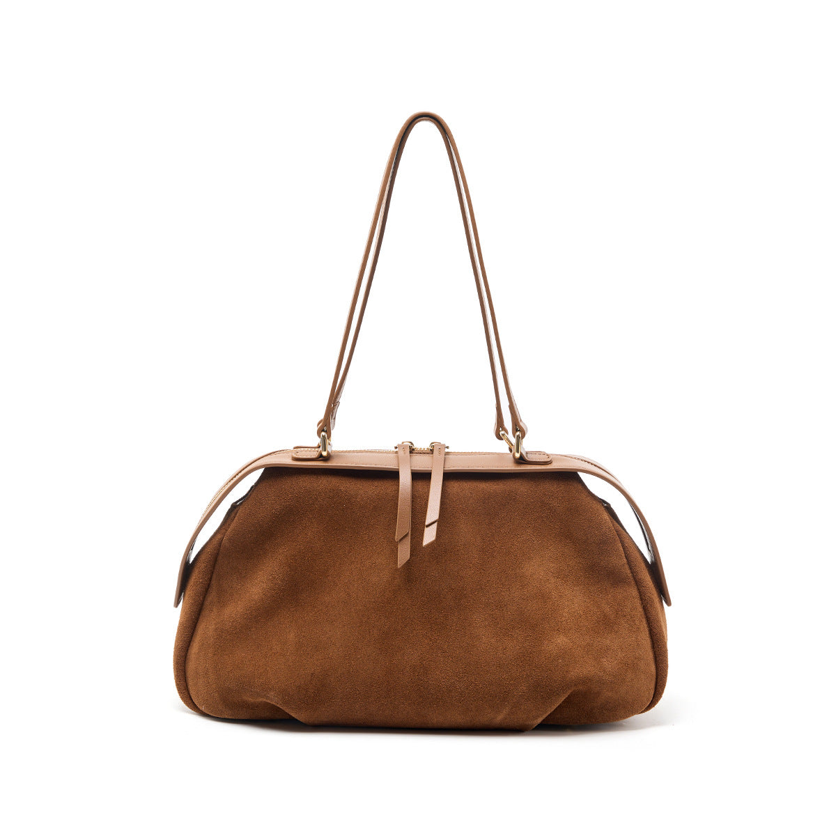 Women's Sense Niche Frosted Cowhide Portable Fashion Simple Shoulder Bags