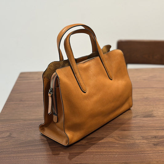 Women's Spring First Layer Cowhide Easy Matching Handbags