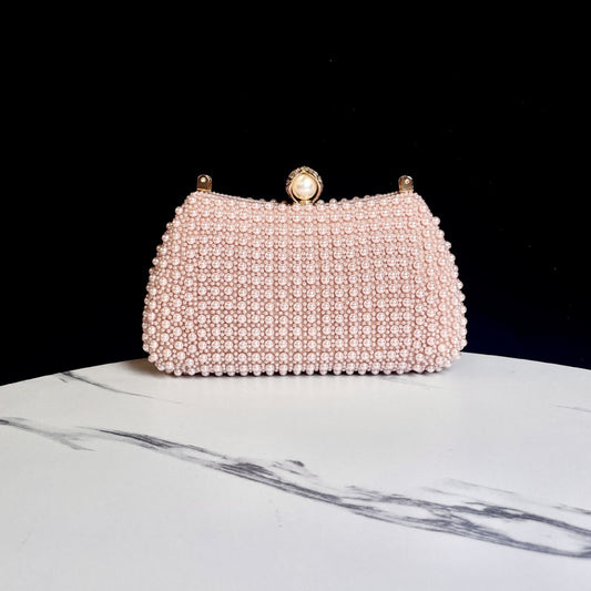 Trendy Elegant Handmade Pearl Dress Banquet Evening Bags
