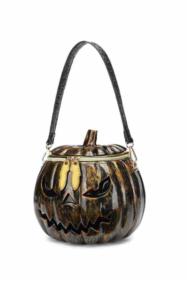 Women's Halloween Personalized Three-dimensional Pumpkin Head Crossbody Bags