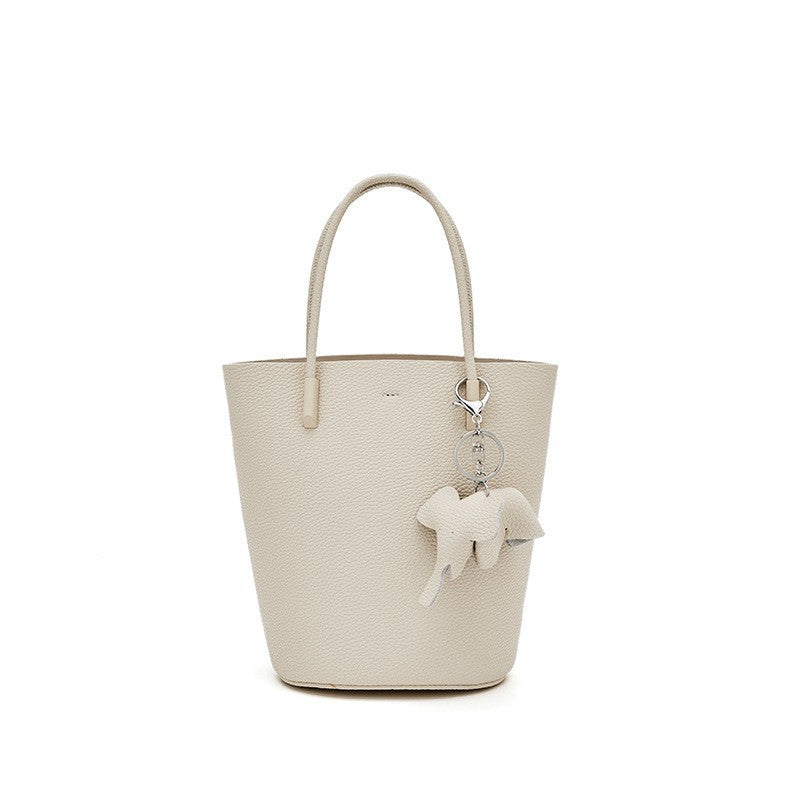 Women's Fashion Simple Single Korean Style Cowhide Handbags