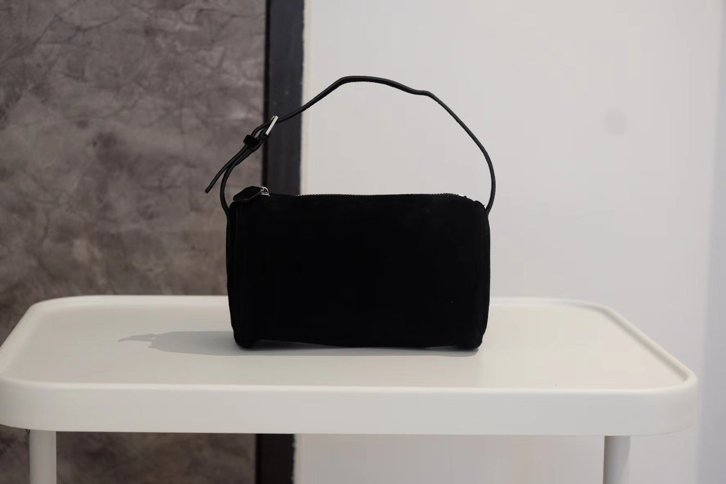 Women's Pencil Genuine Leather Suede Lunch Box Shoulder Bags