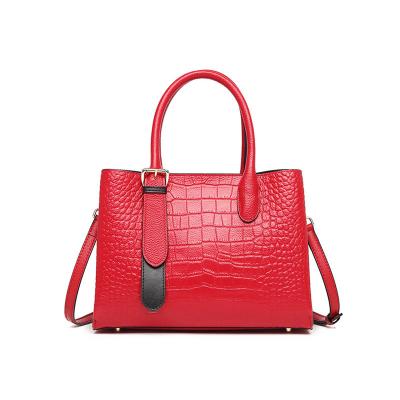 Women's Genuine Leather Fashionable Design Large Capacity Shoulder Bags