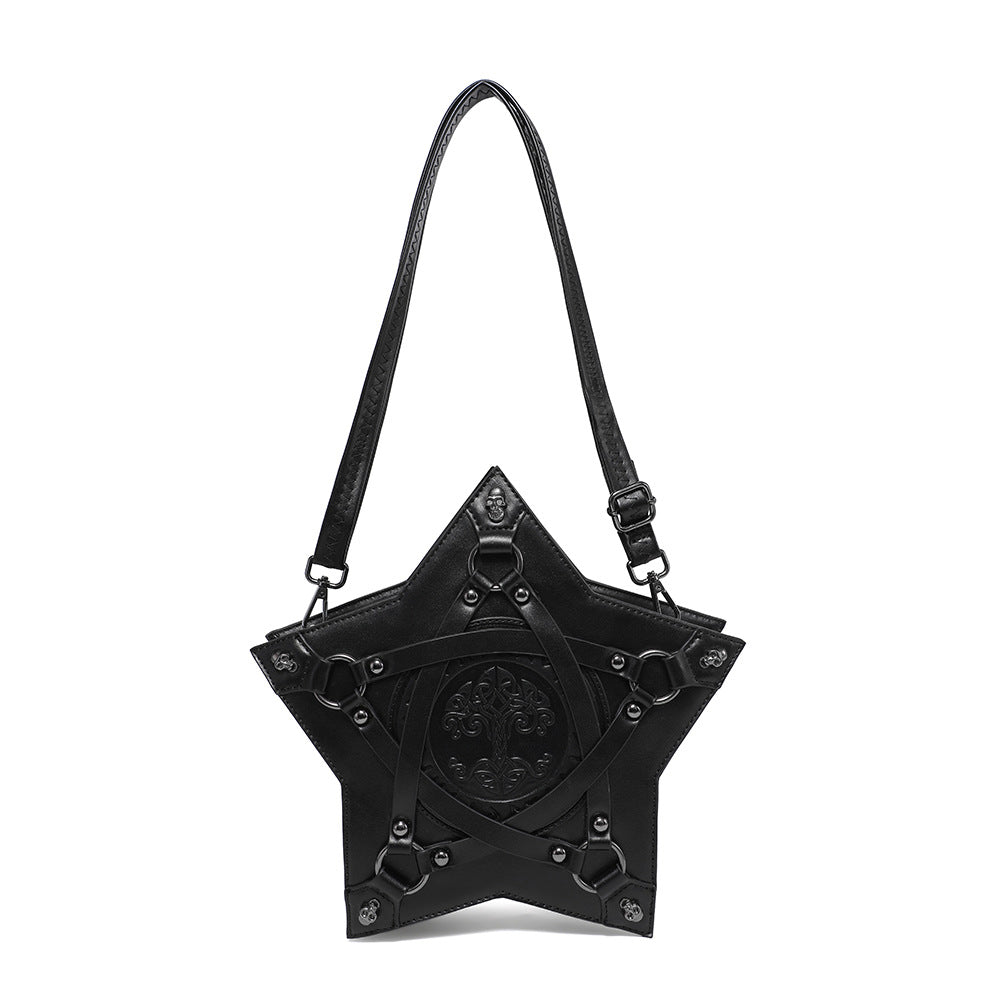 Women's Trendy Female Gothic Embossed Niche Backpacks