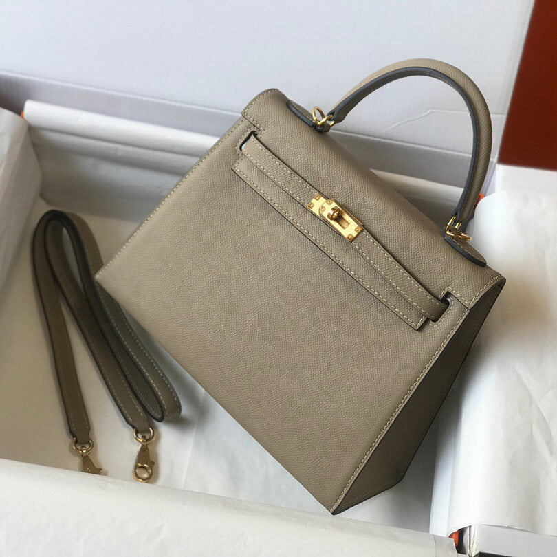 Women's Kelly Hand Palm Pattern Leather Portable Lock