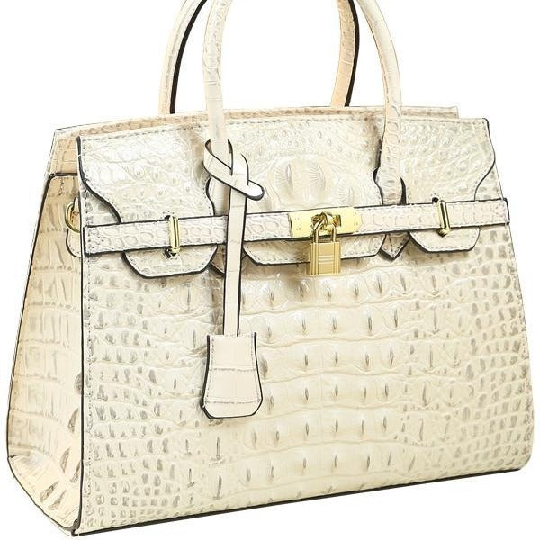 Crocodile Pattern Big Large Capacity Portable Handbags