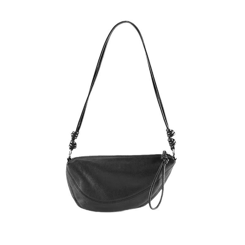 Women's Tanned Sheepskin Genuine Leather Retro Niche Crossbody Bags