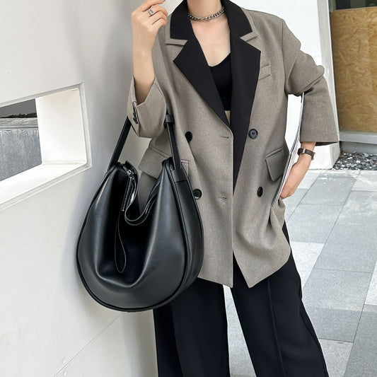 Women's Large Capacity Genuine Leather Simple High-grade Bags