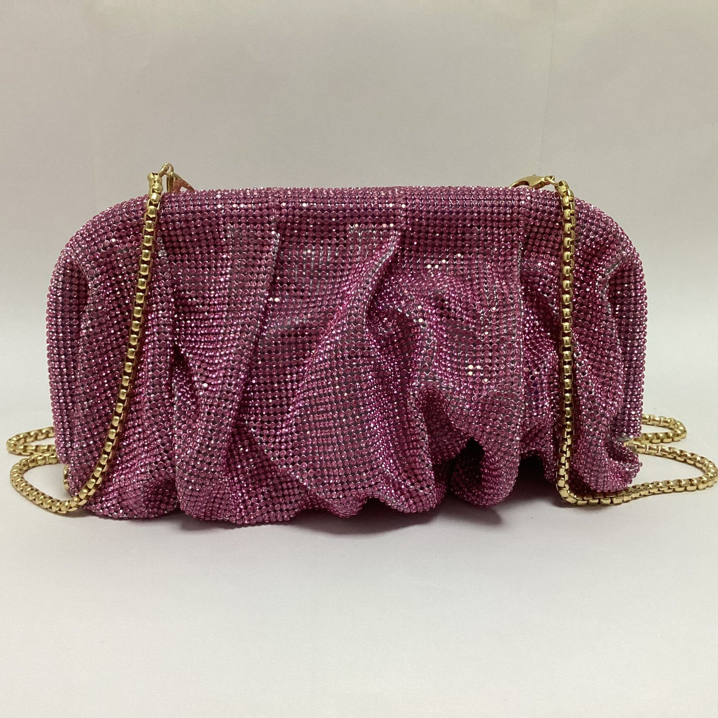 Women's Shiny Diamond Cloud Dumpling Dinner Rhinestone Crossbody Bags
