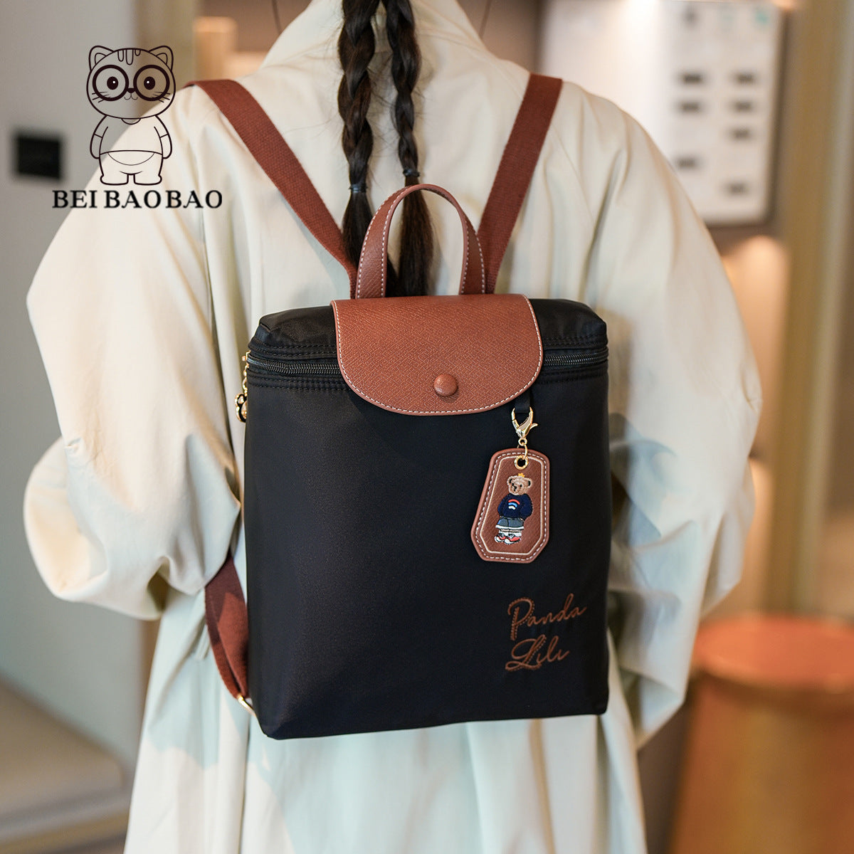 Women's Capacity Lightweight Nylon Portable Western Backpacks