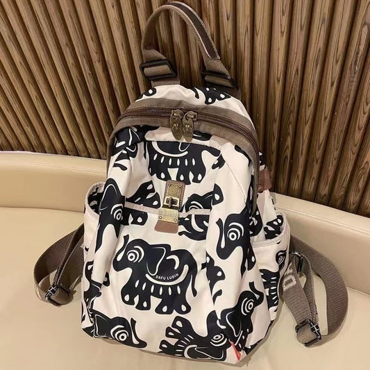 Women's Fashion Octopus Oxford Cloth Waterproof Backpacks