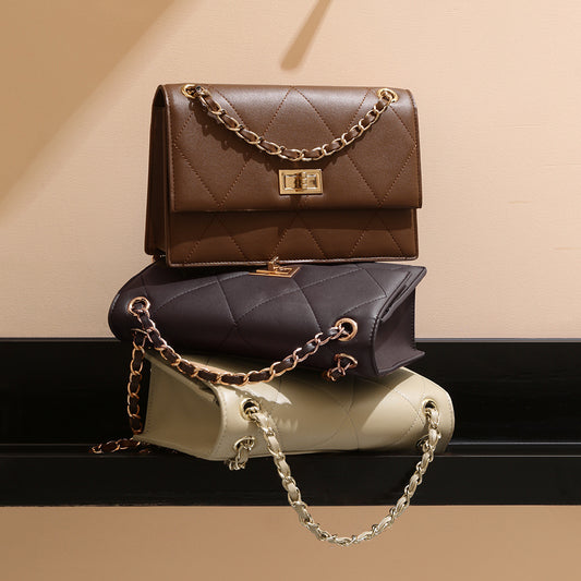 High-grade Korean Style Classic Rhombus Chain Armpit Bags