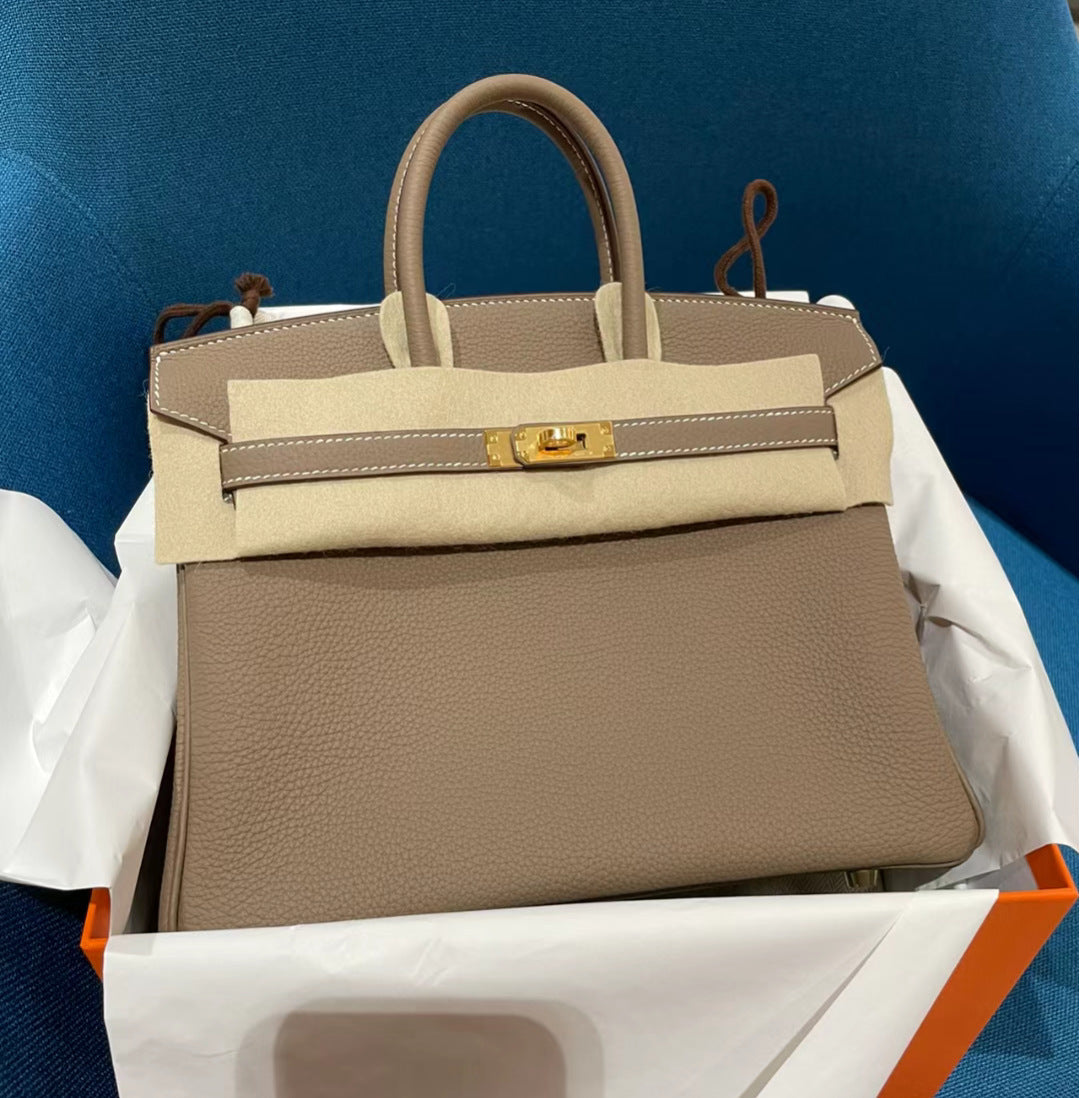 Women's Layer Cowhide Lychee Pattern Crocodile Portable Handbags