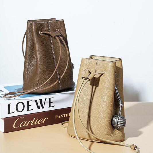 First Layer Cattlehide Leather Fashion High Crossbody Bags