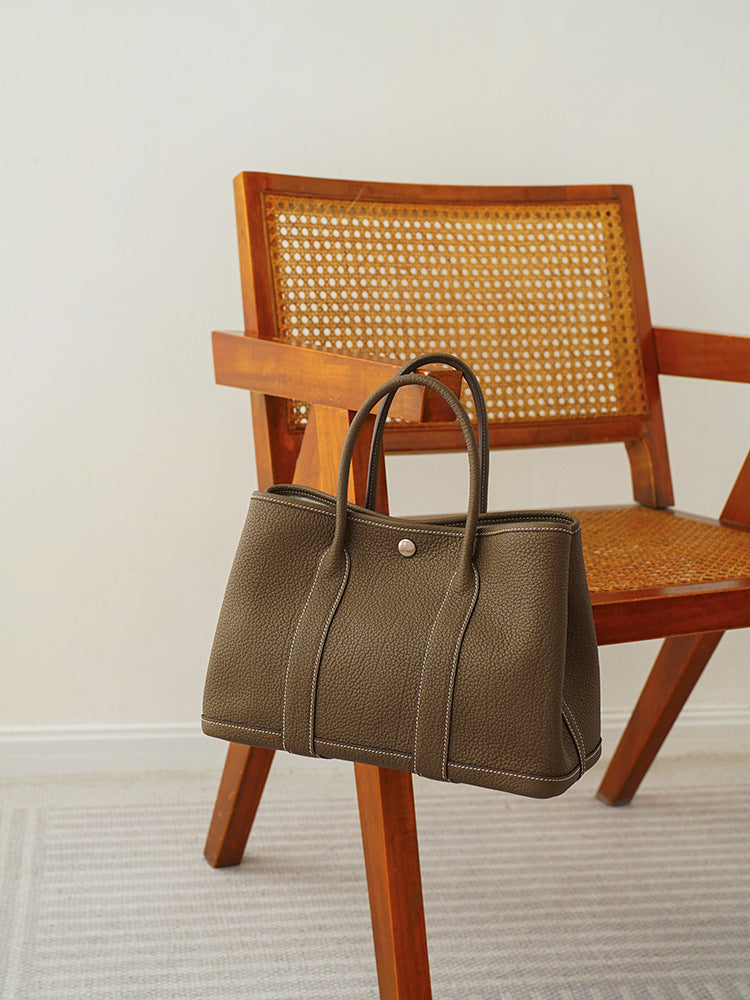 Women's Genuine Leather Large Capacity Portable Commuter Handbags