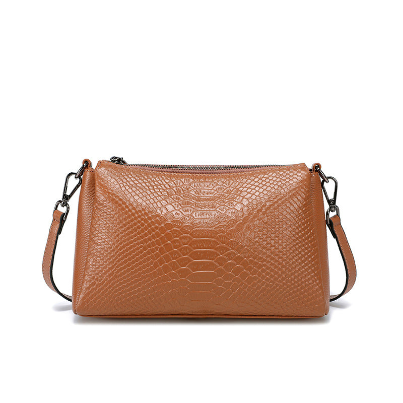 Women's Genuine Leather First Layer Cowhide Mother Crossbody Bags