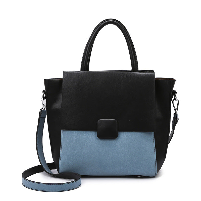 Women's Color Block Matte Fashion Simple Elegant Handbags
