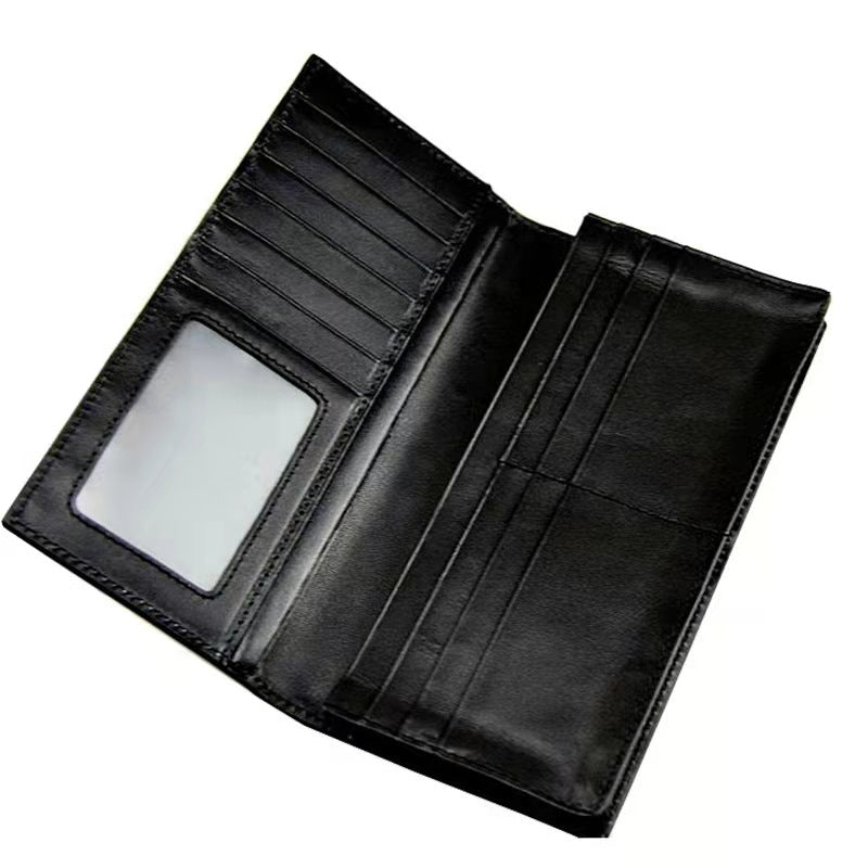 Men's Personalized Business First Layer Cowhide Long Men's Wallets