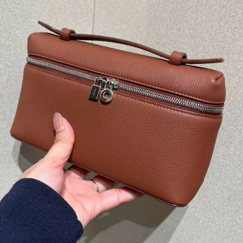 Women's Strictly Selected Lunch Box Genuine Leather Crossbody Bags